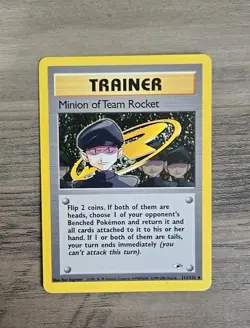Pokemon TCG Minion of Team Rocket Gym Heroes 113/132 LP - Image 1