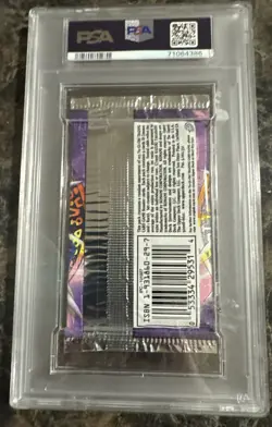 2003 Yu-Gi-Oh! Labyrinth of Nightmare 1st Edition LON Booster Pack PSA 9 Mint - Image 3