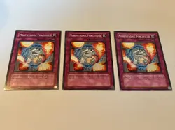 3 Morphtrpnic Forcefield CRMS-EN072 3 x3 Yugioh Yu Gi Oh! Playset - Image 1