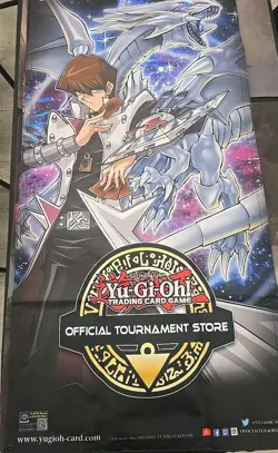 Yu-Gi-Oh! Tournament Store Wall Banner Kaiba Blue Eyes White Dragon - Image 1