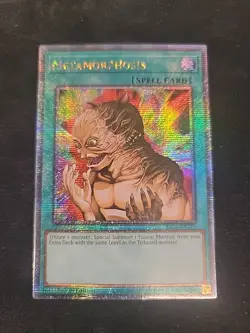 Metamorphosis RA04-EN123 Yugioh Quarter Century Secret Rare Stampede 1st Edition - Image 1
