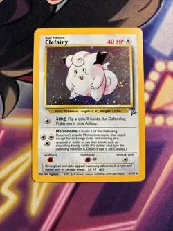 Clefairy - 6/130 - Pokemon Base Set 2 Holo Rare Card WOTC LP+ - Image 1