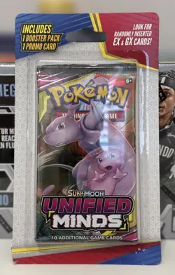 Pokemon Sun & Moon Unified Minds Blister Pack Promo Card Sealed - Image 1