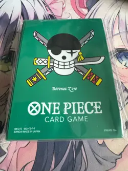 BANDAI ONE PIECE CARD GAME - Card Sleeve Protector Premium Roronoa Zoro 70 pcs - Image 1