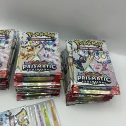 Pokemon Prismatic Evolutions Pack Fresh Cards Job Lot / Bundle OPEN Packs X36 - Image 4