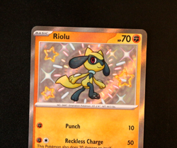 Pokemon Card TCG - Riolu 173/091 - Paldean Fates - Baby Shiny Rare - NM ⭐ - Image 2
