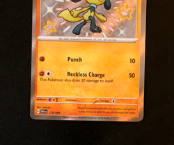 Pokemon Card TCG - Riolu 173/091 - Paldean Fates - Baby Shiny Rare - NM ⭐ - Image 3
