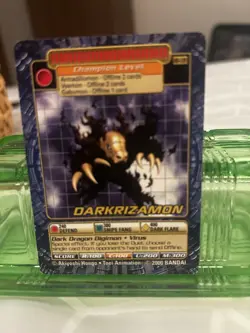 BO-139 DarkRizamon Digimon Card Digi-Battle Series 3 2000 Bandai MP - Image 1