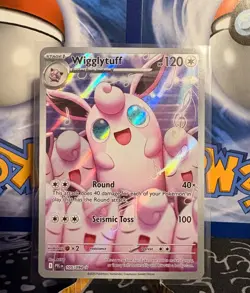 Wigglytuff 105/094 Pokemon Card TCG Phantasmal Flames Holo NM Illustration Rare - Image 1
