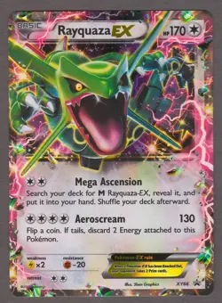 Rayquaza EX XY66 Black Star Promo - Full Art - Pokemon Card XY 2015 NM - Image 1