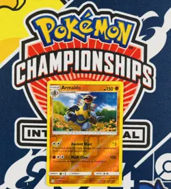 POKEMON Armaldo 112/236 Sun & Moon Cosmic Eclipse Reverse Holo Rare Card NM - Image 1