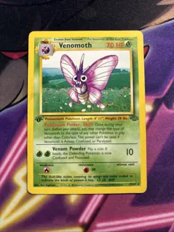 Venomoth - 29/64 - Pokemon Jungle 1st Edition Rare Card WOTC HP - Image 1