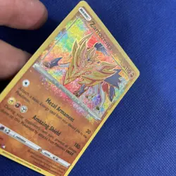 Pokemon Zamazenta 102/185 Swsh04: Vivid Voltage Amazing Rare Card - NM (a) - Image 2