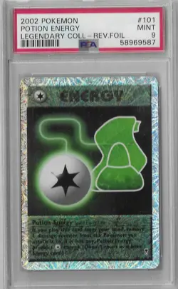 PSA 9 Potion Energy Reverse Holo 101/110 Legendary Collection 2002 Pokemon Card - Image 1