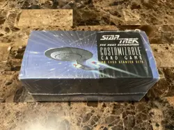 Sealed VINTAGE STAR TREK CUSTOMIZABLE CARD GAME STARTER SET CASE - 12 BOXES - Image 1