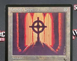 MTG Tormod's Crypt- Signed Christopher Rush -The Dark Magic Card # 112 - Image 3