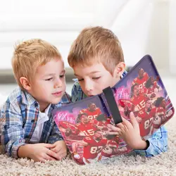 Football Card Binder with Sleeves 400 Pocket, Kansas City Football Card Holder - Image 5