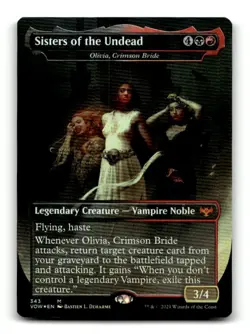 Magic the Gathering Innistrad: Crimson Vow Sisters of the Undead Foil Card #343 - Image 1