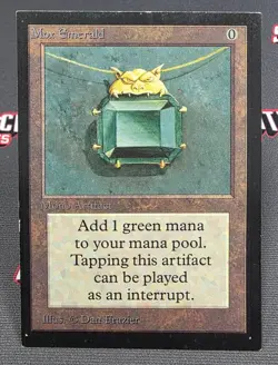 MTG Mox Emerald- DAMAGED -Collectors' Edition Magic the Gathering Card # 262 - Image 1