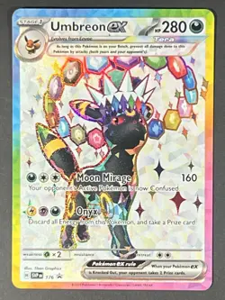 Umbreon ex SVP176 Sv: Scarlet & Violet Promo Cards Holo Pokemon Black Star Lot 7 - Image 1
