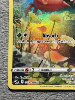 Paras GG32/GG70 Galarian Gallery Crown Zenith Full Art Holo NM Pokemon Card - Image 5