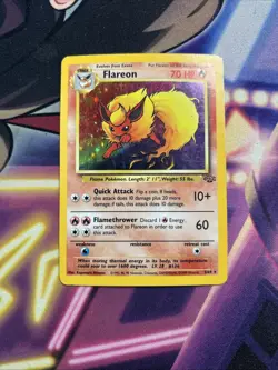 Flareon - 3/64 - Pokemon Jungle Unlimited Holo Rare Card WOTC MP - Image 1