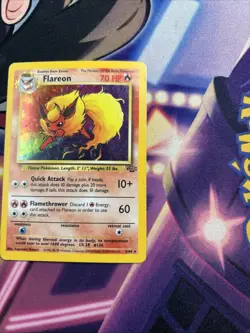 Flareon - 3/64 - Pokemon Jungle Unlimited Holo Rare Card WOTC MP - Image 3