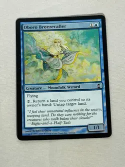 MTG FOIL Oboro Breezecaller Saviors of Kamigawa Magic the Gathering - Image 1