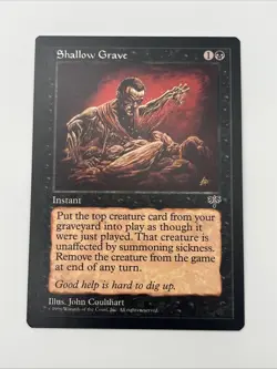 Shallow Grave Mirage 1996 Near Mint Never Played Mtg Magic The Gathering - Image 5