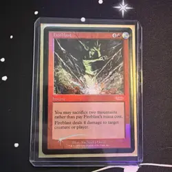 Mtg FNM DCI Promos Fireblast FOIL MINT Condition - Image 1