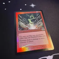 Mtg FNM DCI Promos Fireblast FOIL MINT Condition - Image 2