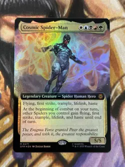 Cosmic Spider-Man (Extended Art) #0273 MTG Marvel's Spider-Man English Foil - NM - Image 1