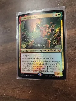 FOIL BUMI UNLEASHED AVATAR THE LAST AIRBENDER PRERELEASE Mtg Universes Beyond - Image 3