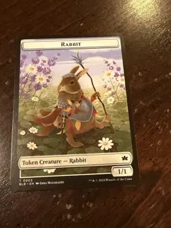 2025 Magic The Gathering Bloomburrow #T3 Rabbit Token - Image 1