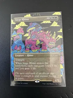 Siege Rhino Borderless Secret Lair 30th Anniversary Countdown Kit Foil NM - Image 4