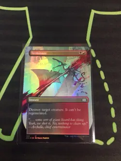 MTG Magic The Gathering Terminate Foil 2X2 Borderless Rakdos Instant - Image 1
