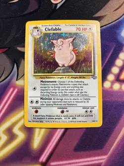 Pokemon TCG Clefable Jungle 1/64 Holo Unlimited Holo Rare LP - Image 1