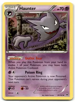 Pokemon XY: BREAKthrough Haunter #59/162 Uncommon Near Mint or Better - Image 1
