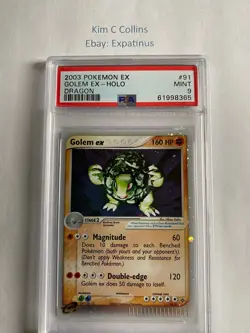 Pokemon 2003 EX Dragon Golem #91 Holo PSA 9 Mint - Image 1