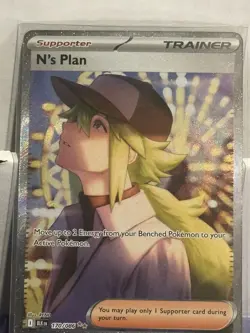 N's Plan 170/086 SV: Black Bolt Special Illustration Rare Pokemon TCG - Image 2