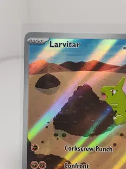 Pokemon TCG - Larvitar - Obsidian Flames 203/197 Illustration Rare Full Art Holo - Image 2