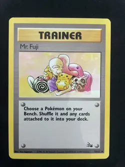 Pokemon TCG Mr. Fuji Fossil 58/62 Regular LP - Image 1