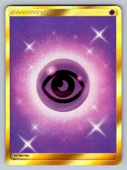 Pokemon TCG Gold Psychic Energy Secret Rare Holo Sun & Moon Base (162/149) T2 - Image 1