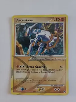 Arceus AR8 Pokemon Arceus Holo 2009 Pokemon TCG MP - Image 1