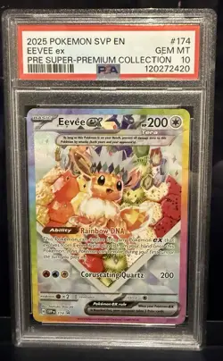 PSA 10 2025 POKEMON EEVEE EX PRISMATIC EVOLUTIONS SPC PROMO SVP EN 174 - Image 1