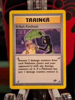 Pokemon Erika's Kindness 103/132 Gym Challenge Unlimited WOTC LP - Image 1