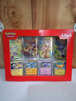 Pokemon TCG Scarlet and Violet 151 Mini Tins 4 Pack Factory Sealed SamsClubpromo - Image 1