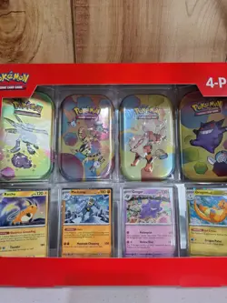 Pokemon TCG Scarlet and Violet 151 Mini Tins 4 Pack Factory Sealed SamsClubpromo - Image 3