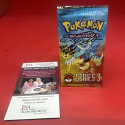 2006 Pokemon Booster Pack Series 3 Ultra Rare Sealed Erica Schroeder Signed JSA - Image 1