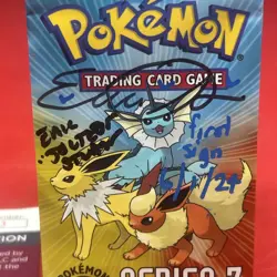 2006 Pokemon Booster Pack Series 3 Ultra Rare Sealed Erica Schroeder Signed JSA - Image 3